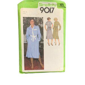 Simplicity 9017 Vintage Sewing Pattern For Misses Dresses Size 16 1970s